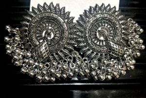 Peackcock STUD big Earrings