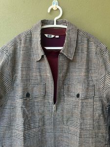 H&amp; M Plaid Zip-Up Jacket and Jumper Combo