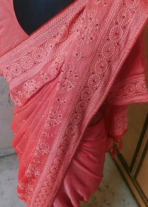 beautiful 😍 saree with blouse 🔥