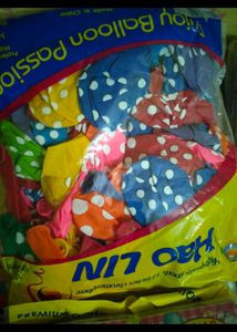 Rubber Polka Dot Balloon -1 Packet