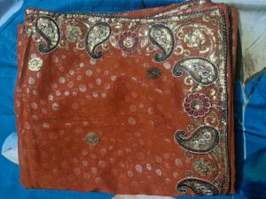 Saree With Stiched Blouse