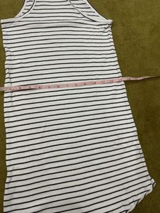 Women striped fit &amp; flare dress