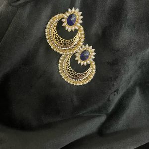 Blue Floral Teardrop Pearl Earrings To Style For u