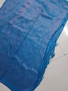 Elegant Blue softy silk saree