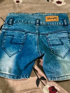 Blue Denim Shorts For Women