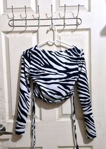 Zebra Print Women Top