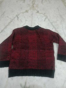 Red &amp; Black Checkered Sweater