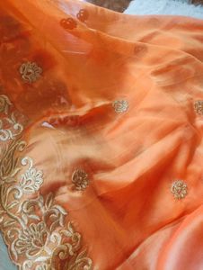 GORGEOUS ORANGE SAREE