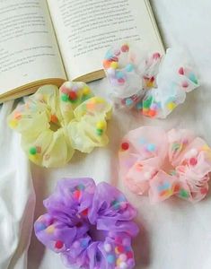 “Trendy Handmade Net Scrunchies – Soft & Stylish 4