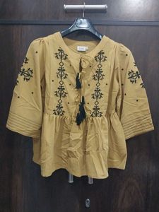 PlusS Mustard Top