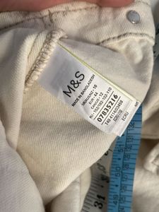 M&amp;S White Denim Jacket