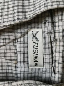 Men Checked Poly Viscose Off White Shirt