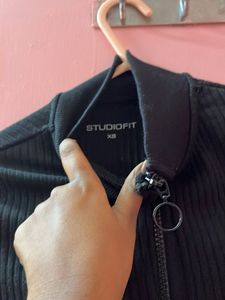 Xs size- Black Cropped Jacket
