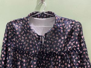 Floral Ruffle Blouse