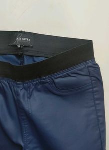 Reserved Blue Stretch Pull-On Pants