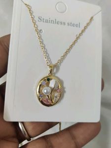 Floral Stainless Steel Necklace