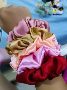 Combo Of 4 Scrunchies( Golden Is Not Available)
