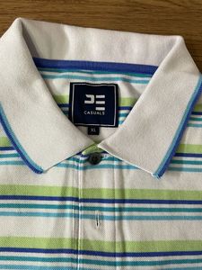 Peter England Multi-colour Striped T-Shirt