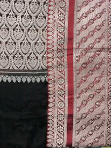 Pure Banarasi Silk Saree Black Colour