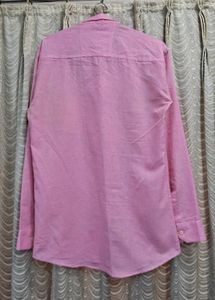 Pink Solid Men’s Shirt | Size M 🎀💓