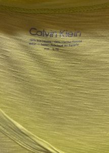 Calvin Klein Neon Yellow Pocket Tee