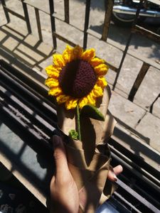 single sunflower bouquet