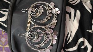 Beautiful Oxidised Silver Earings