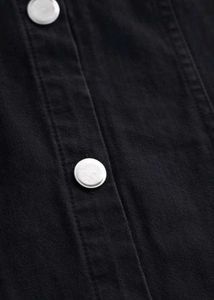 Cute Black Button-Down Dress