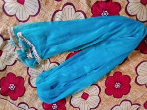 Net Dupatta Sky Blue Colour