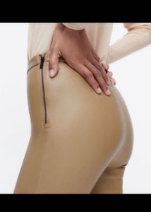 Zara Leather Flared Or Skinny Pants For Women