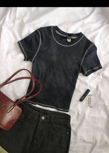 H&M Y2K Faded Fitted Top