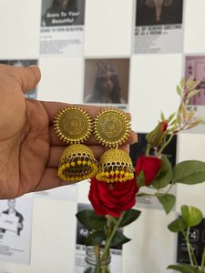 Yellow Jhumka