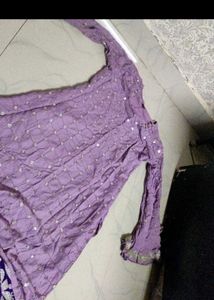 Purple Dress Material