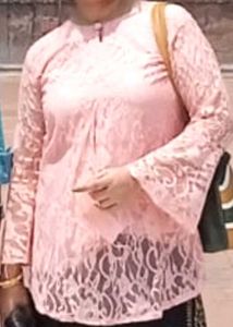 Pink Lace Kurti top
