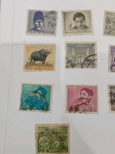 Vintage Indian Stamps Collection
