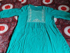 Max Teal Color Kurti