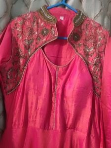 Pink Anarkali Dress