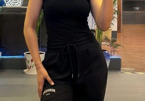 BONKERS corner BLACK WIDE-LEG SWEATPANTS
