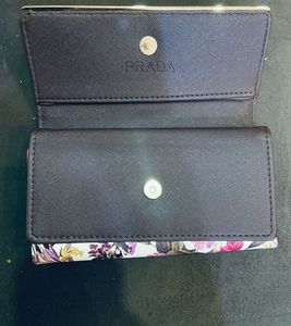 Prada Copy Floral Print Wallet
