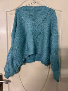 Blue Knit Sweater