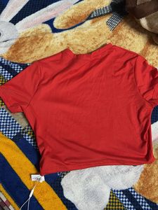 Red Graphic Print Tee