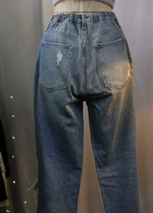 H&amp;M Distressed Wide Leg Jeans