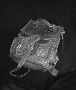 Vintage Original Leather Backpack.