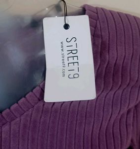 Lavender Knit Strreet 9 Top