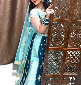 Elegant Blue Lehenga Choli