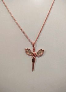 Rose Gold Angel Wing Necklace