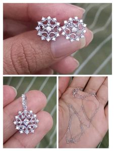 Voylla Sterling Silver Necklace Set