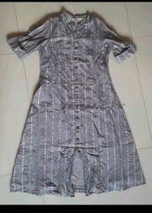 Womens A-line Gray Kurta