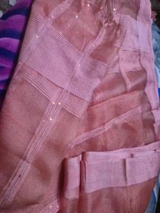 Peach Organza Scarf