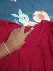 New Reyon Maroon Tshirt Tunics